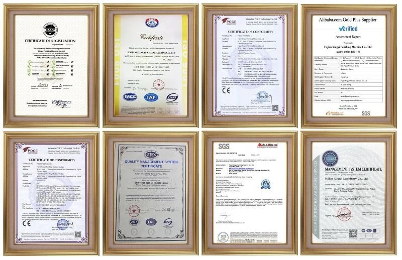 company certificate of  concrete polishing and grinding Floor machine